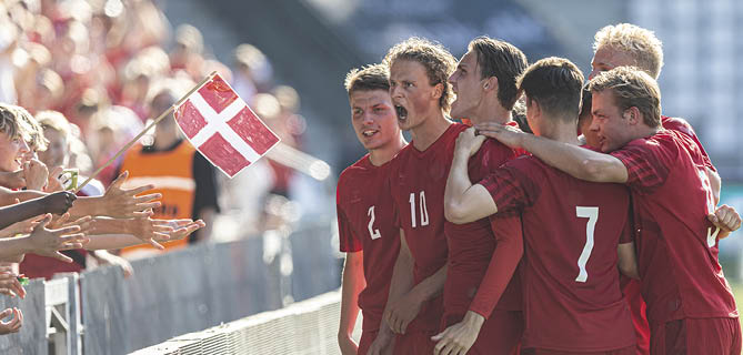 [DK=20230620: Maurits Kj rgaard, Danmark jubler efter 1-0 m let] [UK=20230620: Maurits Kj rgaard, Denmark celebrate the 1-0 goal]